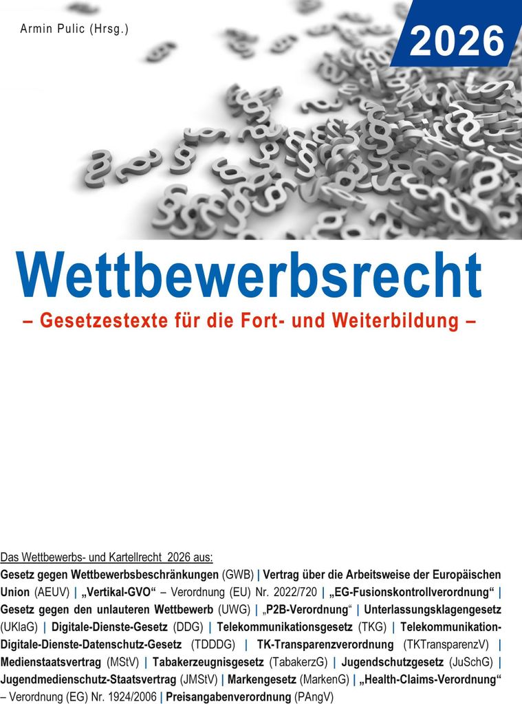 Wettbewerbsrecht 2026