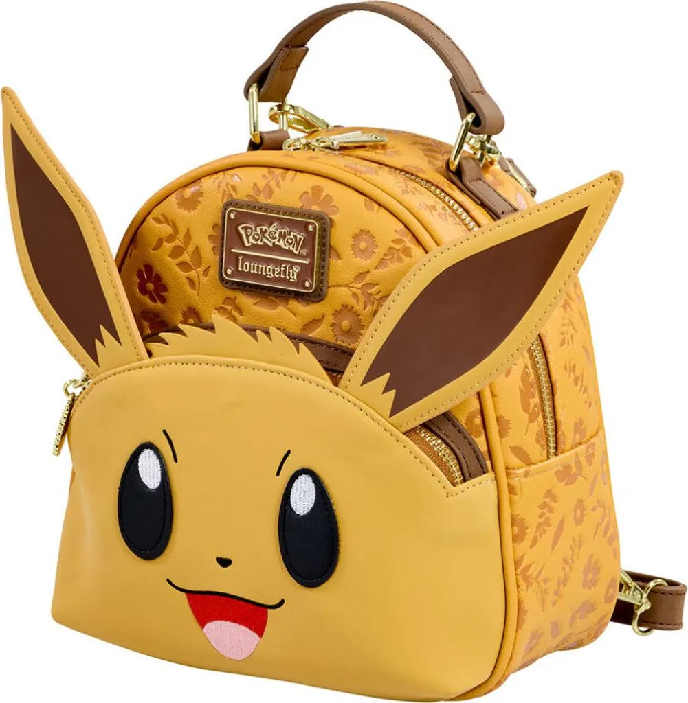 Sac à dos Pokemon Eevee 21cm avec oreilles 3D - Design Evoli mignon - 3
