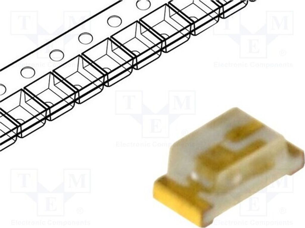 5x LED 1,6x0,8x0,7mm 80÷170mcd SMD 0603 120° 2,8÷3,6V blau 20mA WW-BIS190TS-G LED