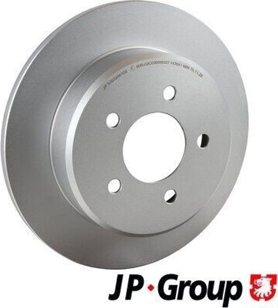 2x JP GROUP Bremsscheibe 5063200100 hinten für CHRYSLER VOYAGER IV (RG RS)