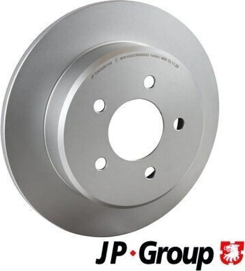 Stop aux vibrations : Disques de frein arrière JP GROUP Chrysler Voyager 4