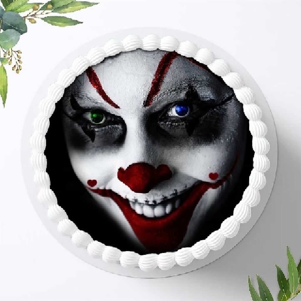 Für die Geburtstags Torte ein Tortenaufleger, Zuckerbild mit dem Motiv: Halloween , Essbares Foto für Torten, Fondant, Ø 20cm, 4646