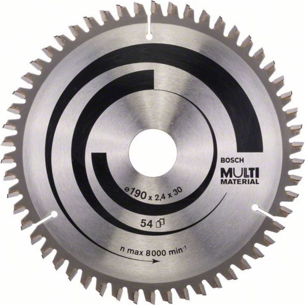 Lame de scie circulaire Multi Material BOSCH 190,0 mm, 54 Image du produit 