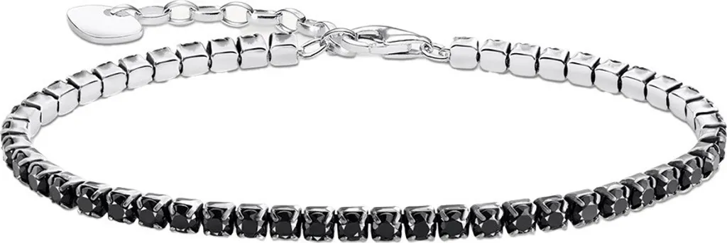Bracciale Tennis Thomas Sabo A2167 Argento 925 con Zirconi Neri