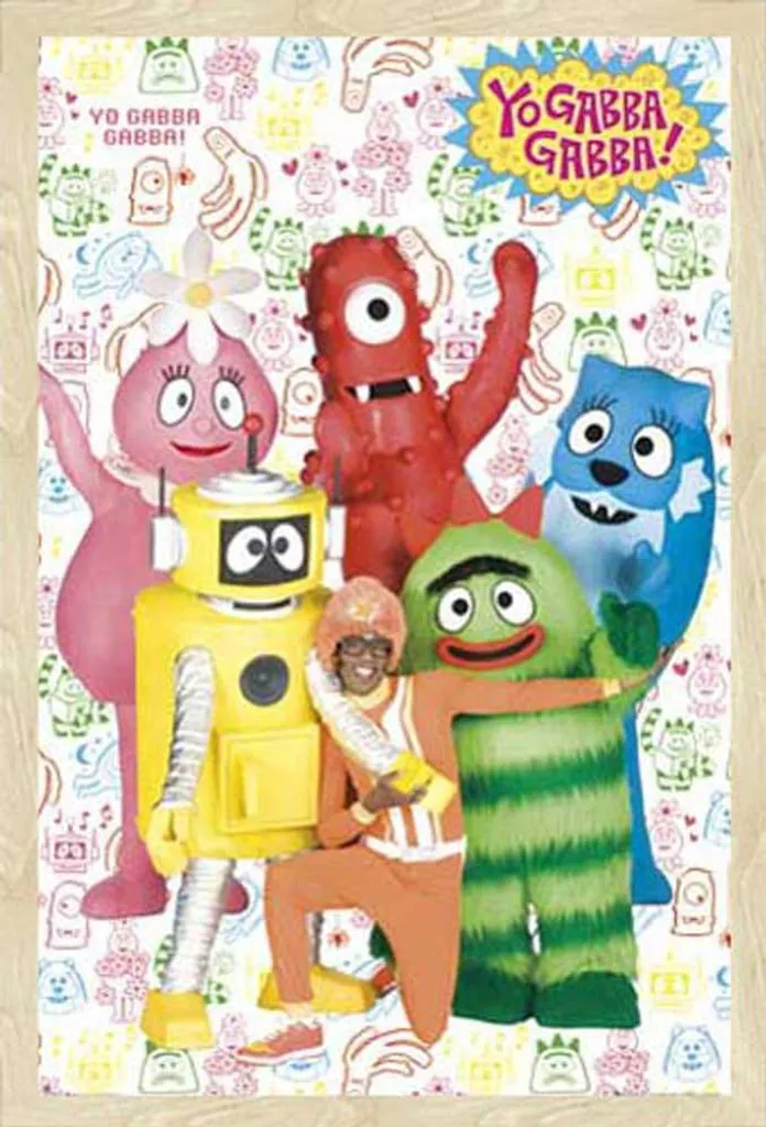 Cornice Shinsuke Maxi Rovere per Poster Yo Gabba Gabba con Disco Acrilico