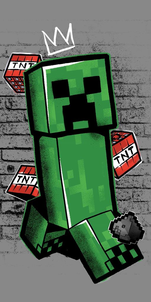 Minecraft Badetuch Metro Art 70 x 140 cm Immagine del prodotto 