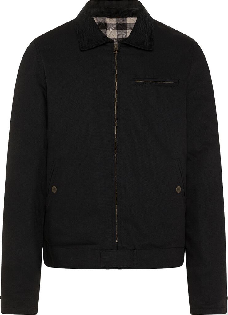 Rokker Canvas Motorrad Textiljacke, schwarz, L