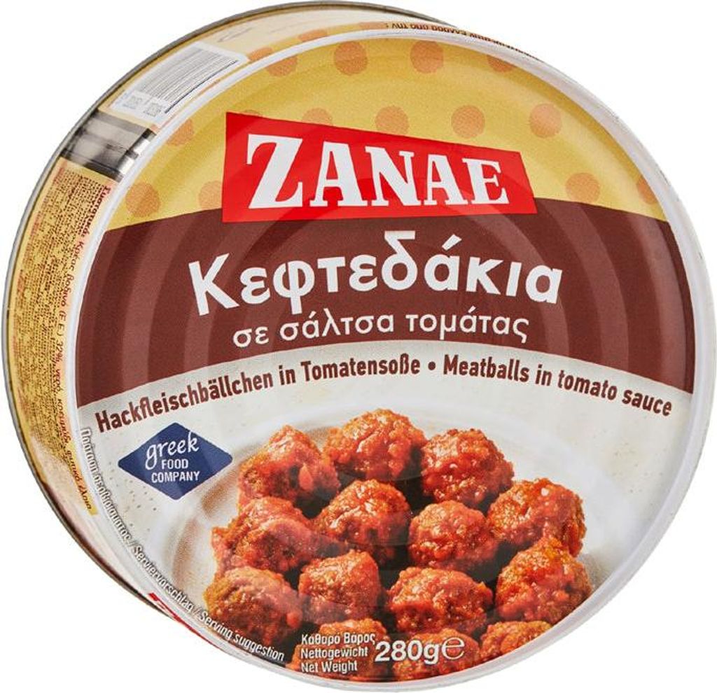 Hackfleischbällchen Zanae | Keftedakia in Tomatensoße | Produktbild 