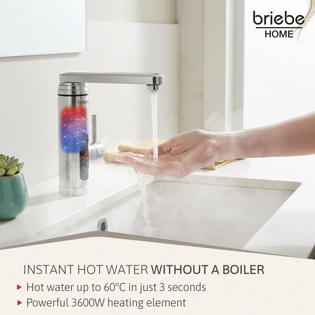 Mitigeur Électrique Instantané de Table en Acier Inoxydable Briebe - 3