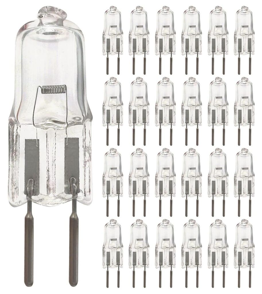 Modee GY6.35 Halogenlampe 12V - 50W 2950K 910lm - Steckbare Halogenlampen - Warmweißes Licht - Dimmbar - 25 Stück