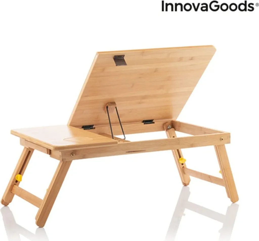 Table de lit pour petit-déjeuner et PC portable - Bambou pliable Lapwood - 18