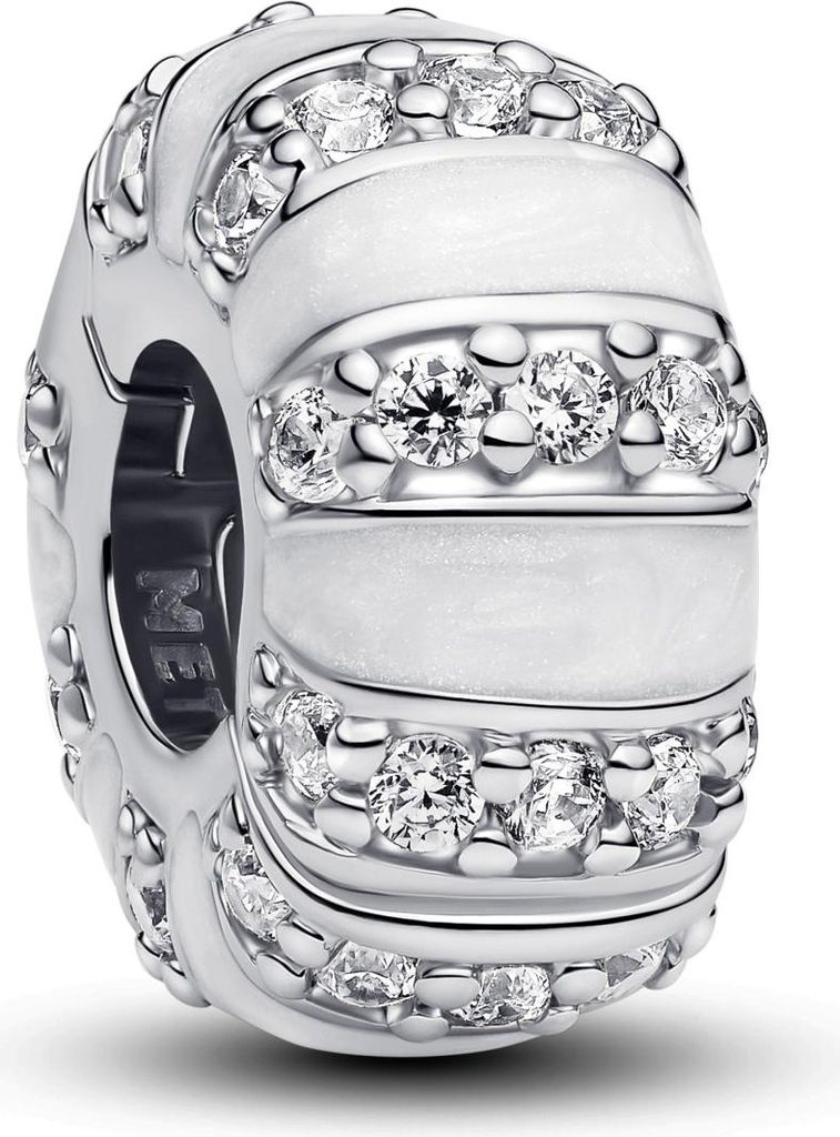 Sterlingsilber Clip-Charm, Zirkonia, Emaille von PANDORA Produktbild 