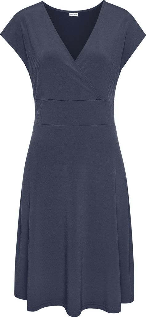 LASCANA Midikleid blau Größe 38