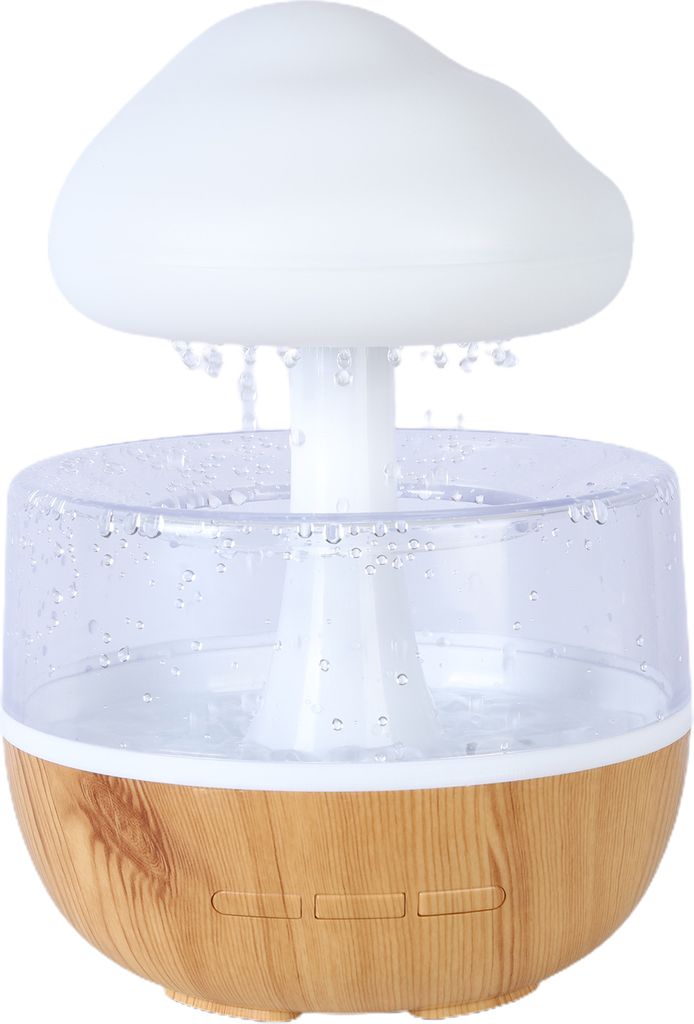 Cloud Rain Luftbefeuchter mit 7 Farben LED-Licht, geräuscharm, kreative Form, Aromatherapie, ätherisches Öl, Diffusor, Nebelmaschine