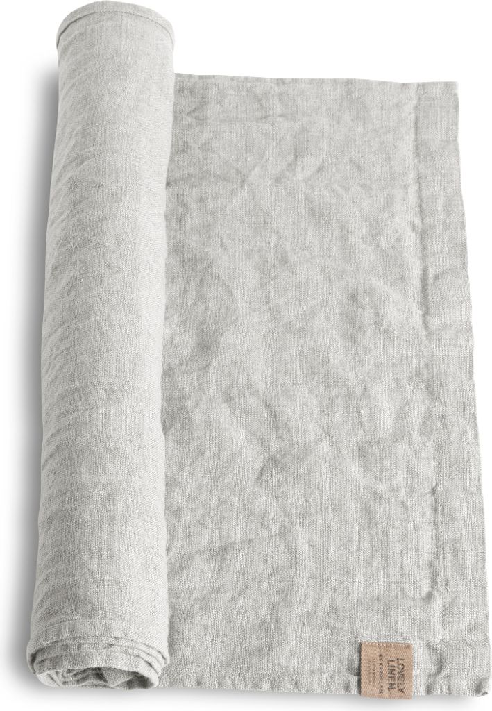Lovely Linen Linen Lovely Tischläufer Leinen light grey 47 x 150 cm