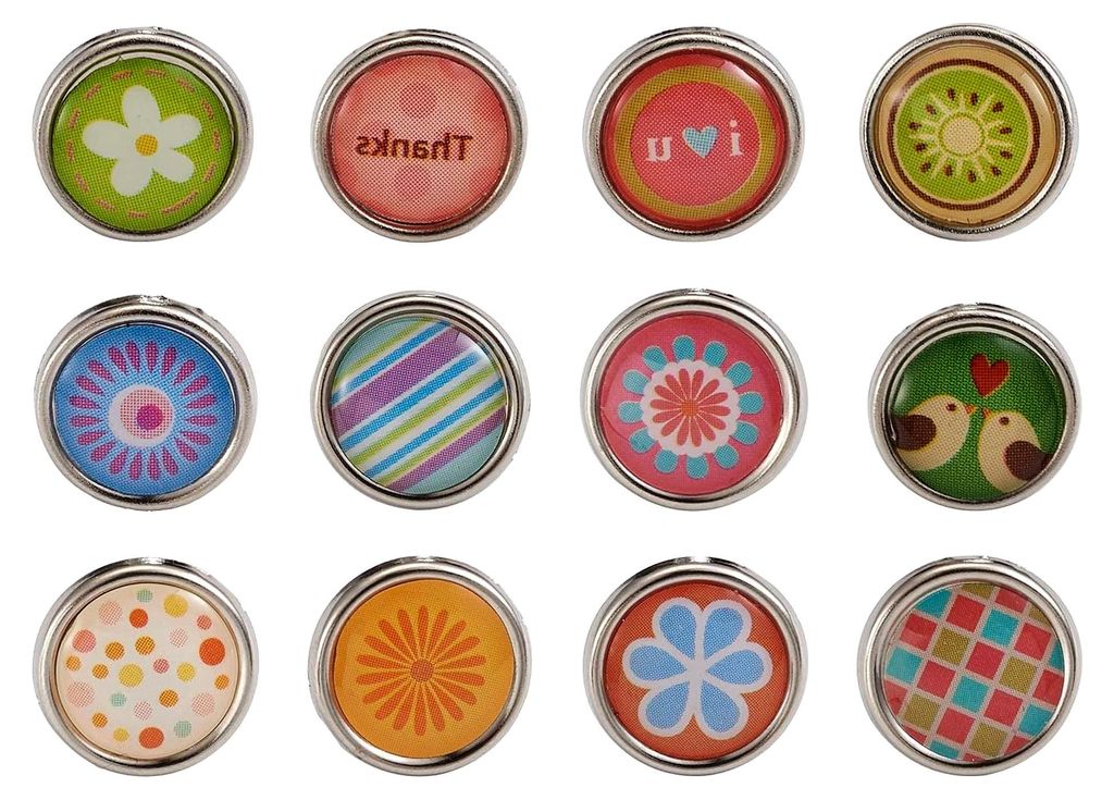 Beadthoven 140 Stück Mini-Brads Metall-Papierbefestigungen, gemischte Muster für Büro, Scrapbooking, Papier, Fotoalbum, Karten, Stempeln