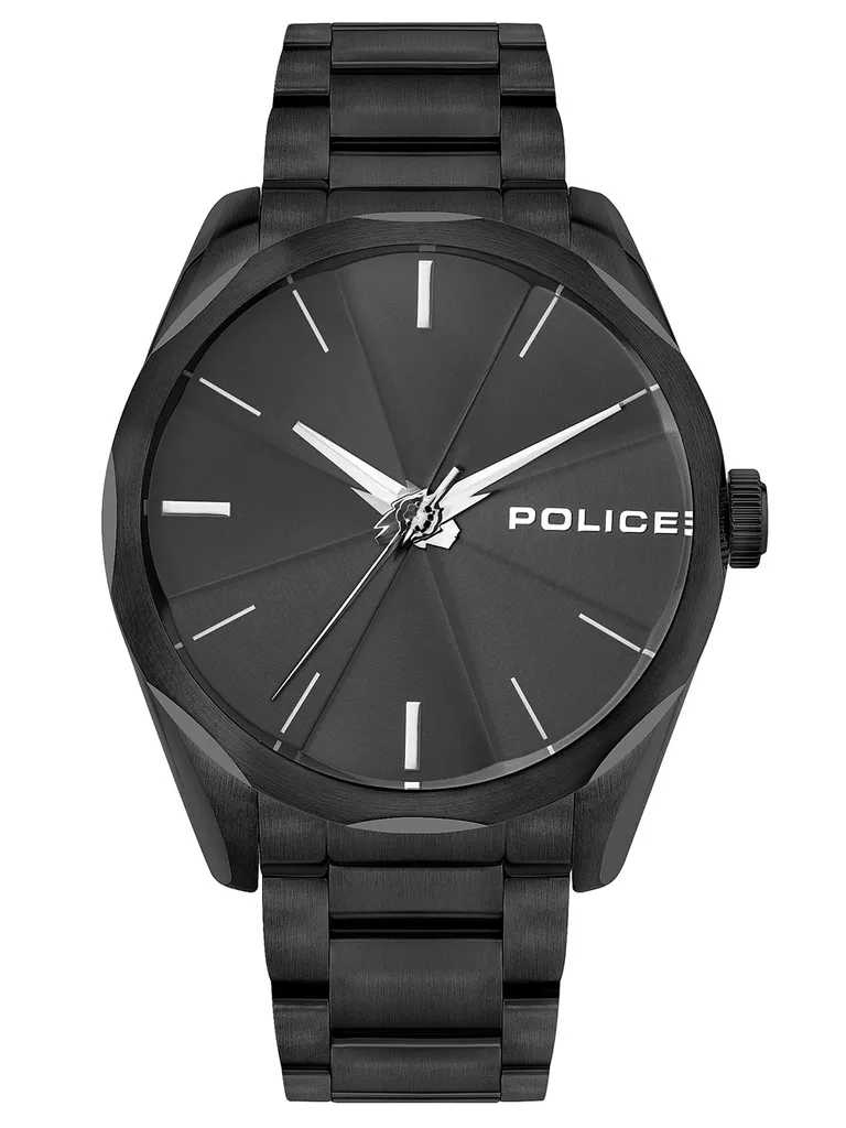 Orologio Police Raglan PL15712JSB.02M Originale Acciaio Nero Uomo