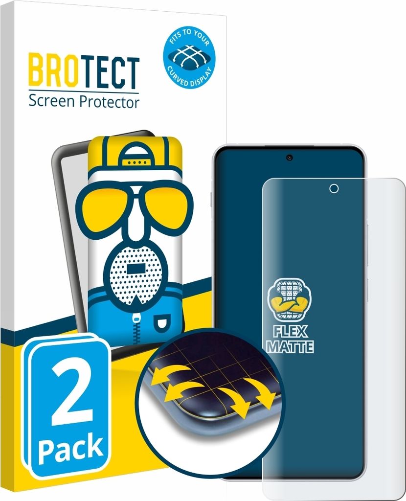 2x BROTECT Fullscreen Schutzfolie für OnePlus Nord 4 Displayschutz Folie Fullcover Matt Entspiegelungsfolie