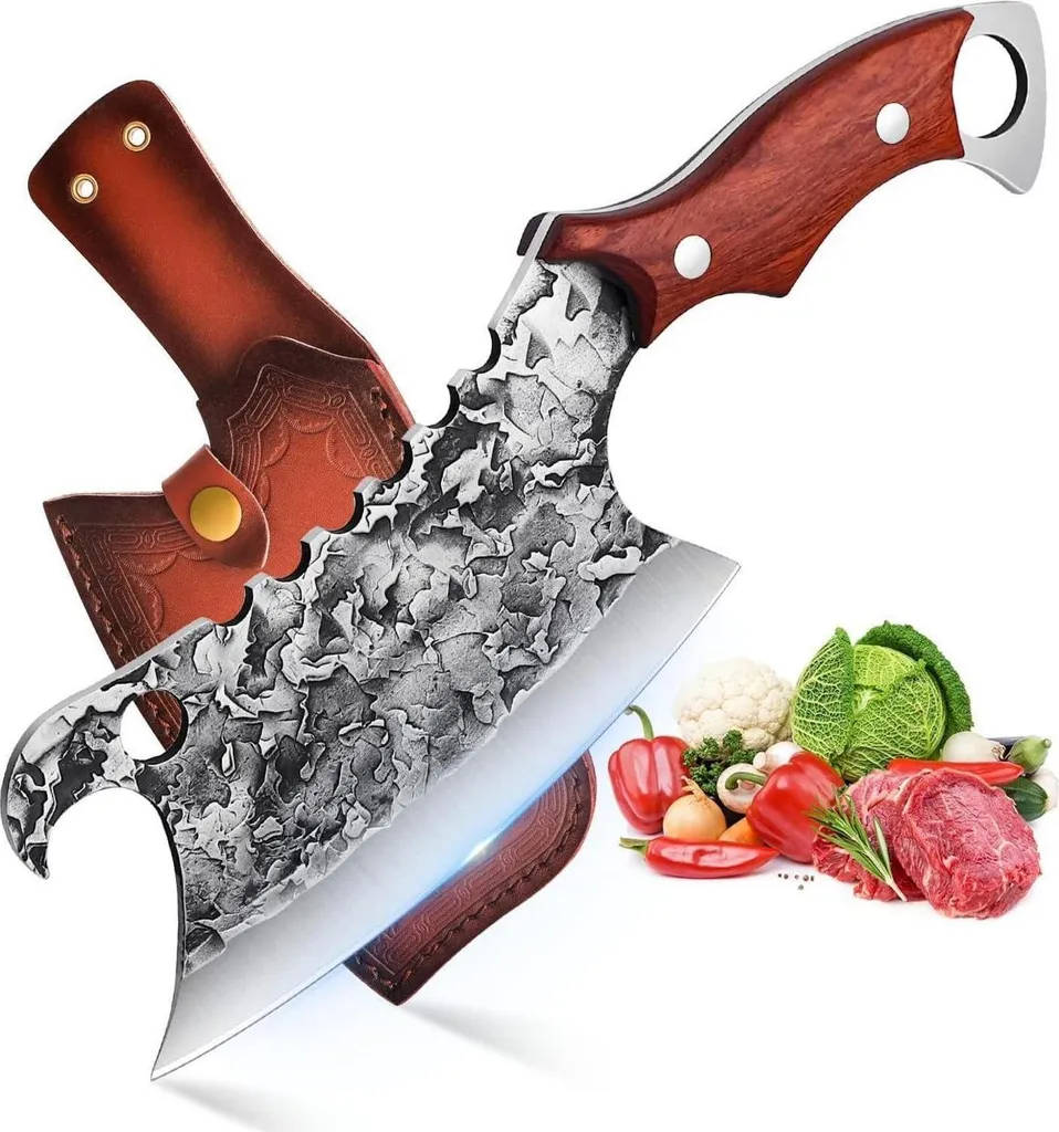 Coltello da Cucina Professionale DRAGON RIOT - Mannaia Giapponese Full Tang