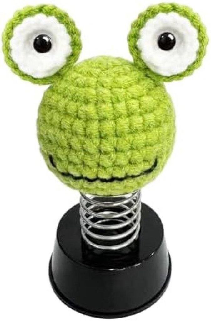 Kunststoff Auto Bobble Head Kikker - Dashboard Accessoire, Huis en Büro Dekoration, Geschenk für ihn oder sie - Grün