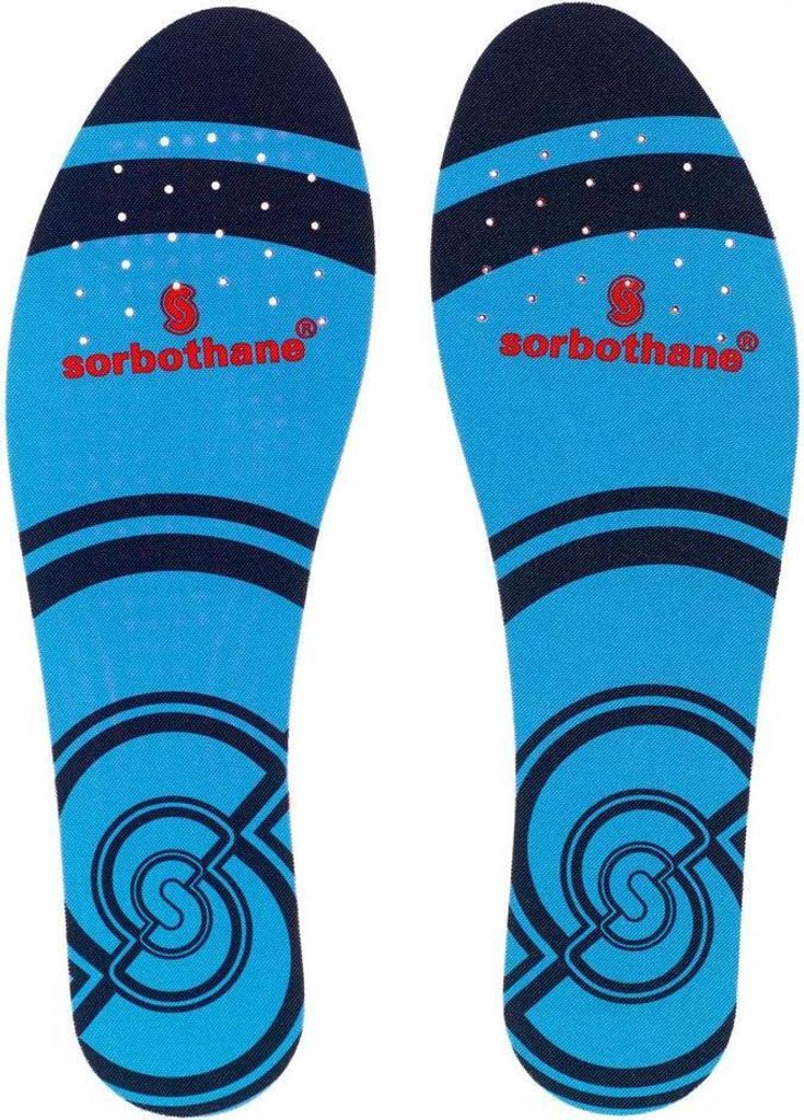 Sorbothane - Einlegesohlen "Full Strike" CS672 (35,5 EU-37 EU) (Rot/Blau)