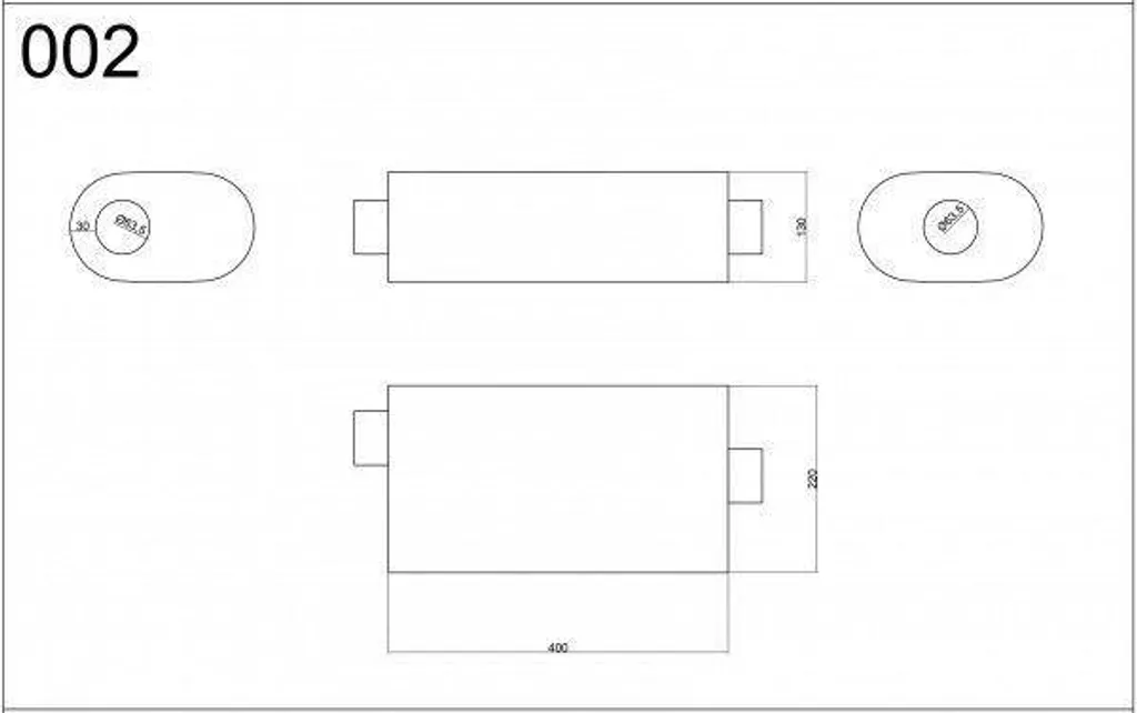 Silencieux central 63 mm RM pour améliorer le son de l'échappement - 2