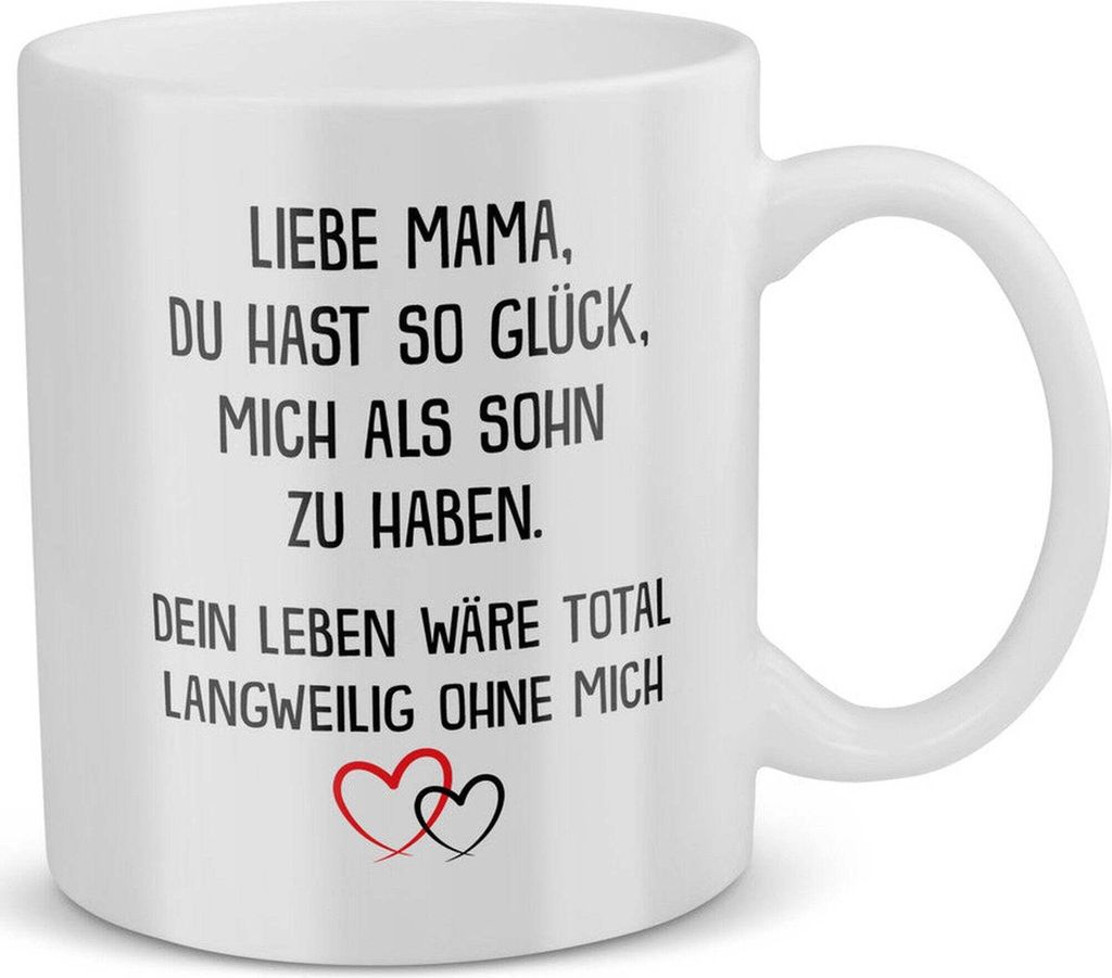 22Feels Mama Geschenk von Sohn Muttertag Mutter Tasse Produktbild 