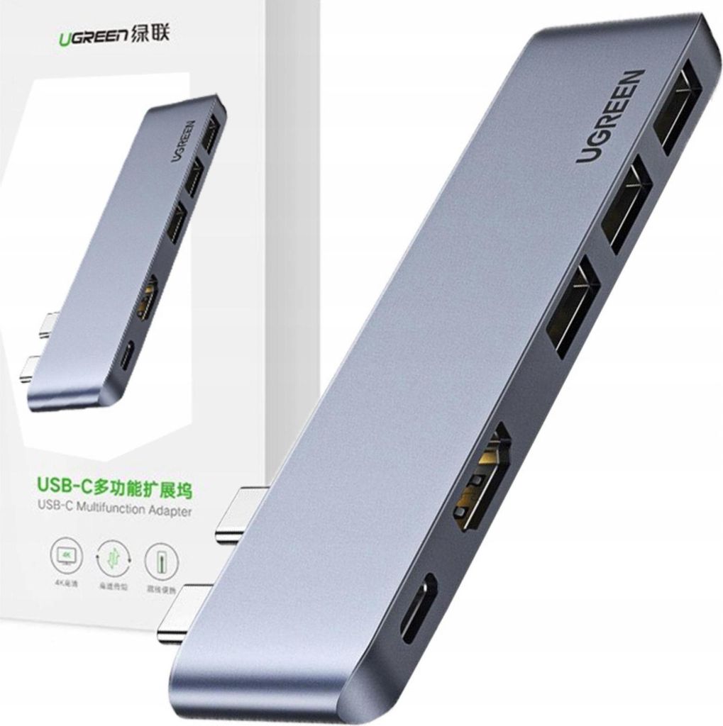 Hub USB-C Ugreen CM251 avec 3 ports USB 3.0 et HDMI Image du produit 