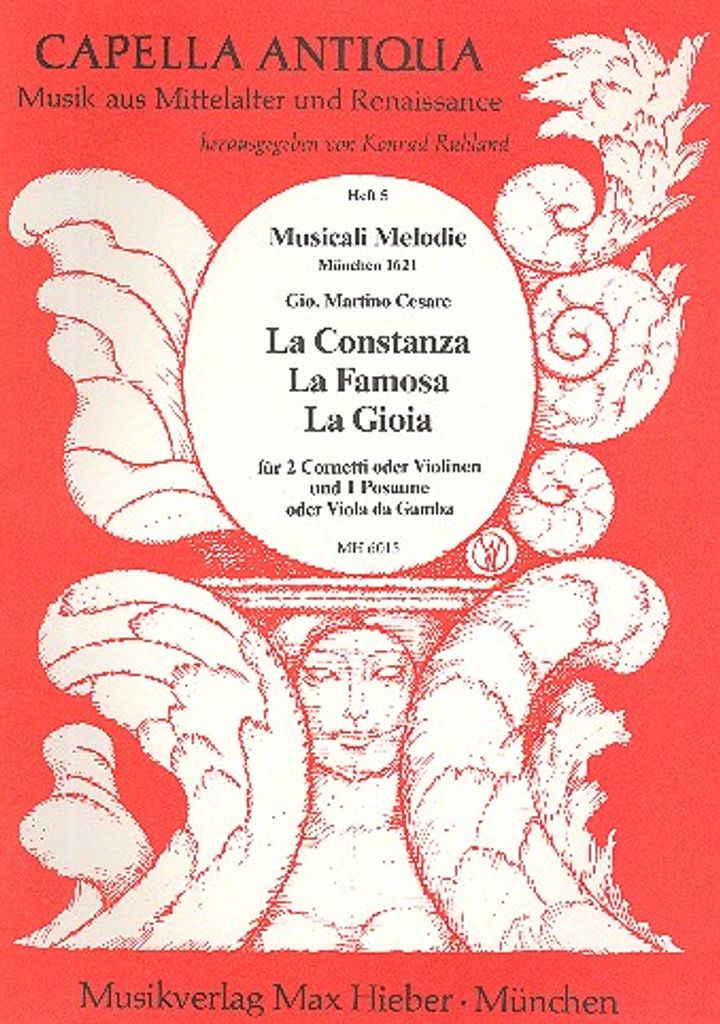 La constanza, la famosa und la gioia 2 2 Hörner (Violinen) und Posaune (Viola da gamba) Partitur und Stimmen