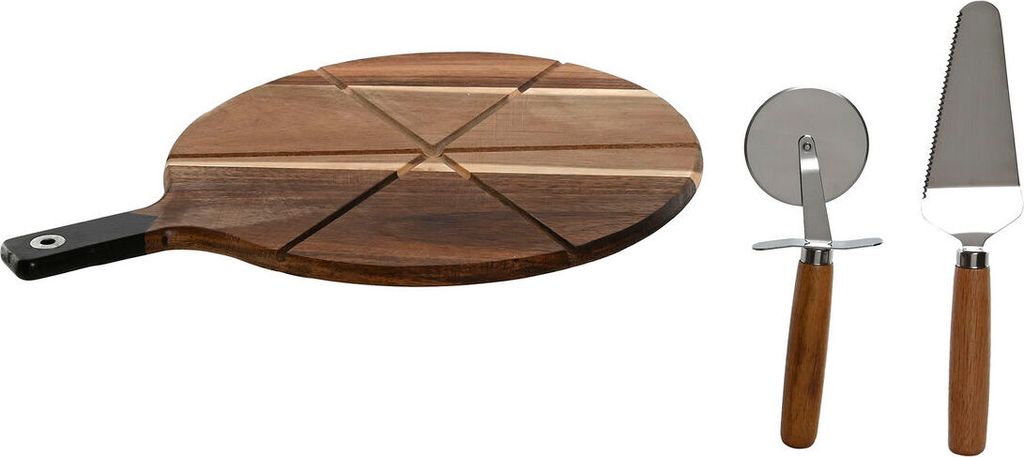 Pizzablech Home ESPRIT natürlich 30 x 40 x 1,5 cm (3 Stücke)