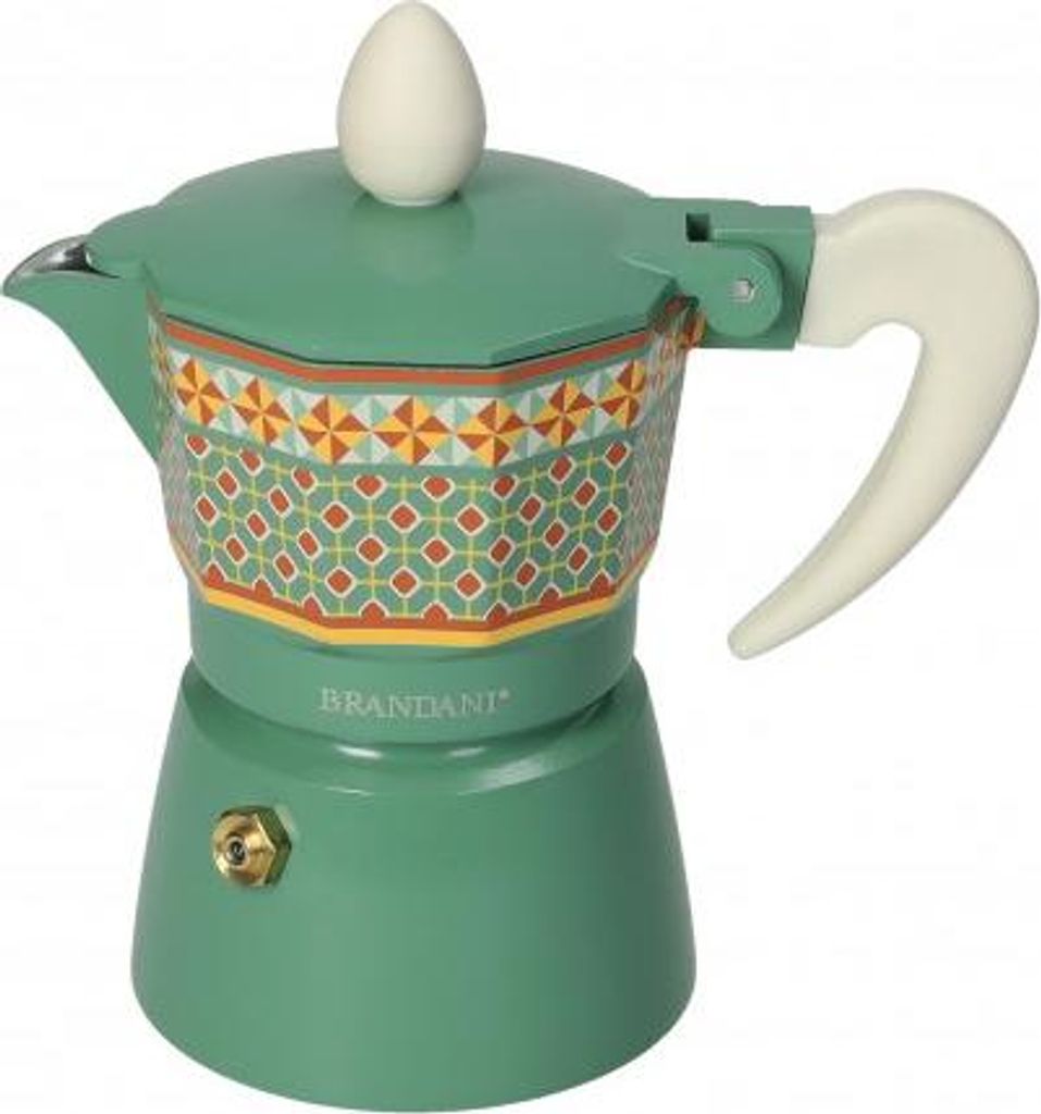 Zementkaffeemaschine, 1 Tasse, Aluminium, mit Drehrad