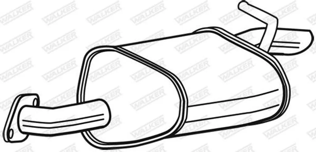 Finis les bruits de pot avec le silencieux arrière WALKER pour Mazda 6