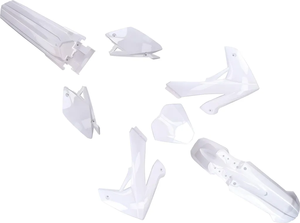 Kit de carénage blanc pour Rieju MRT - Idéal pour personnalisation et rénovation