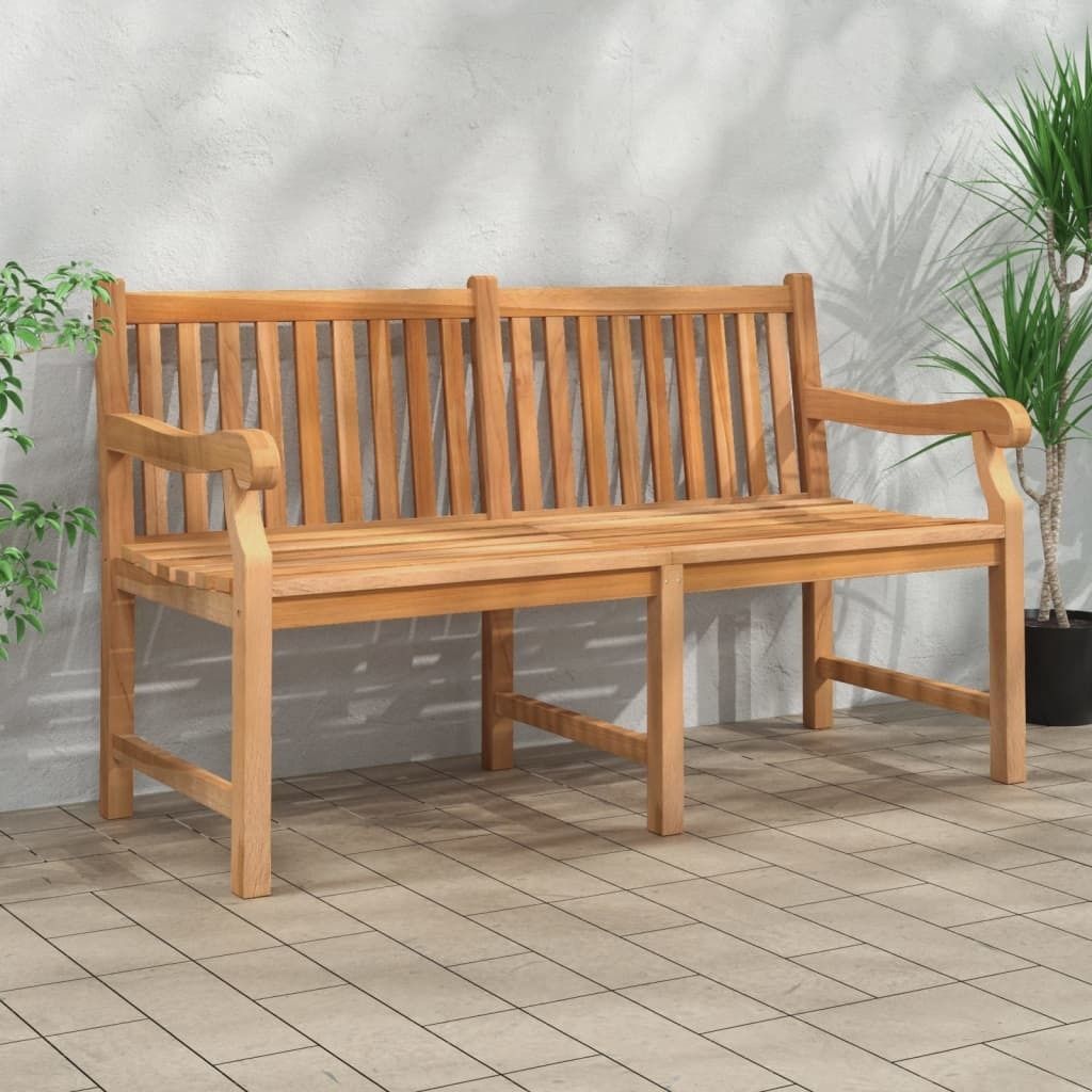 "2024 Moderne" Gartenbank 150 cm Massivholz Teak - Gartenbänke Neu5231062