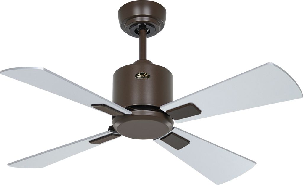 Energiespar Deckenventilator mit Fernbedienung Eco Neo III 92 cm Bronze Flügel Wenge / Silbergrau