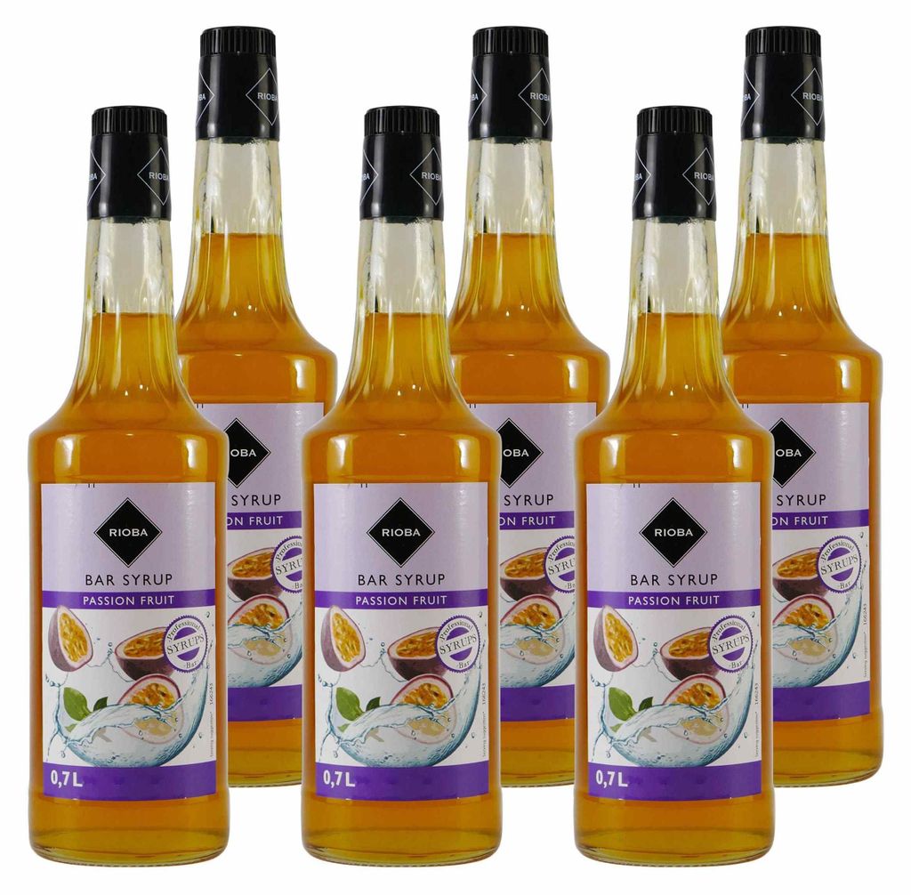 Rioba Passion Fruit (Maracuja) Syrup (6 x 0,7L) Produktbild 
