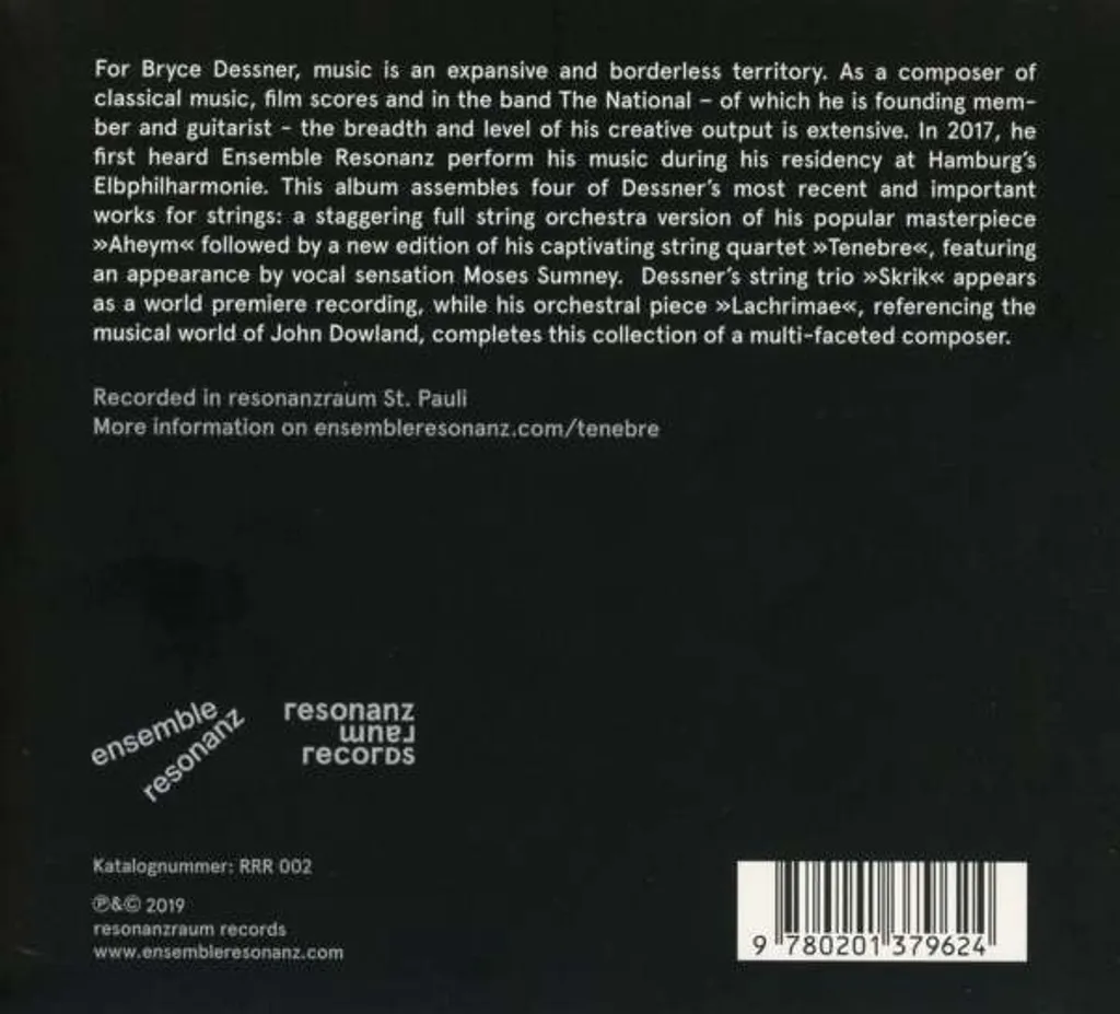 Bryce Dessner Ténèbres brise la routine classique en CD - 2