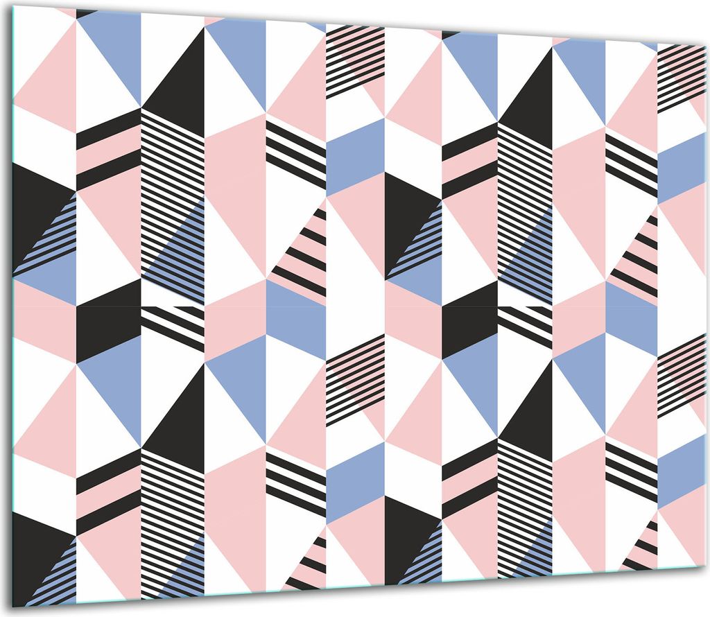 Herdabdeckplatten Glaskeramikkochfeld-Abdeckung Spritzschutz Glas 60x52cm Mosaik