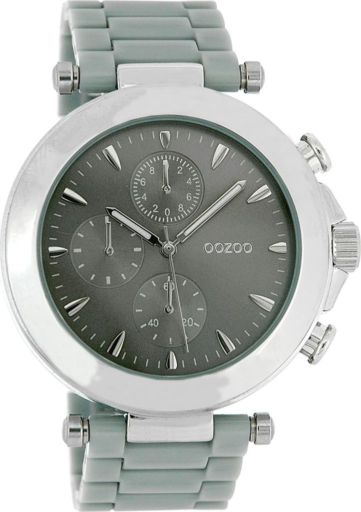 Oozoo Armbanduhr grau Kunststoff Vintage Series Analog-Quarzuhr UOC3861A