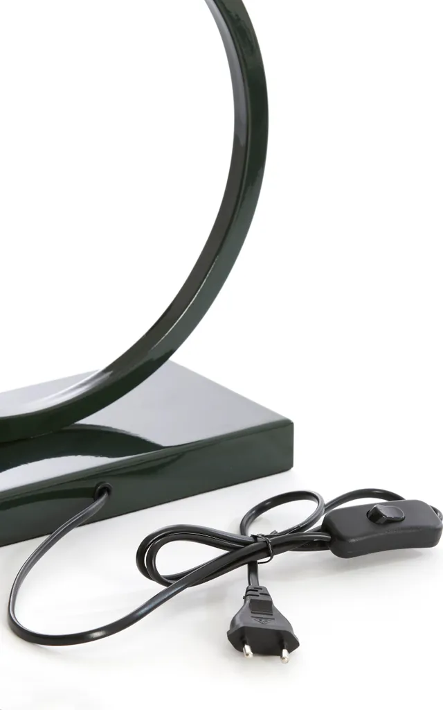 Light & Living Liva Lampe de Table Métal Vert E27 Réf. 8190878 Design Chic