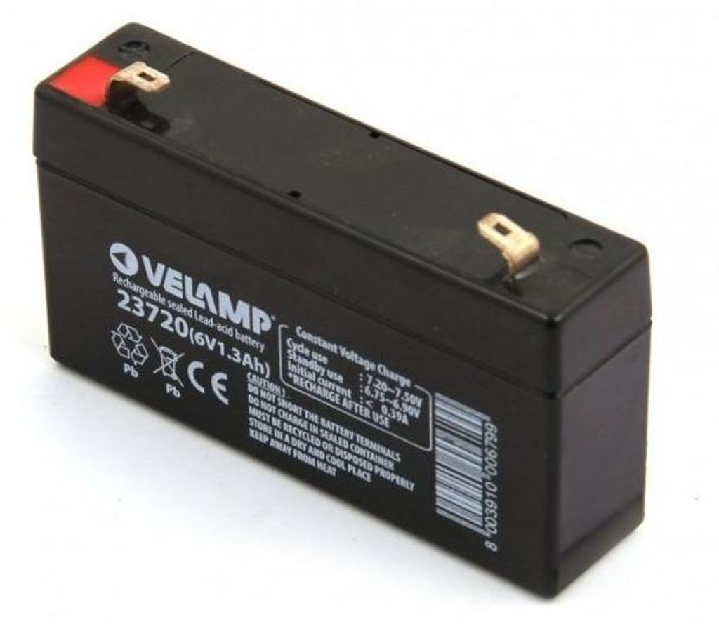 VELAMP 23720 Bleiakku 6V 1,3Ah Produktbild 