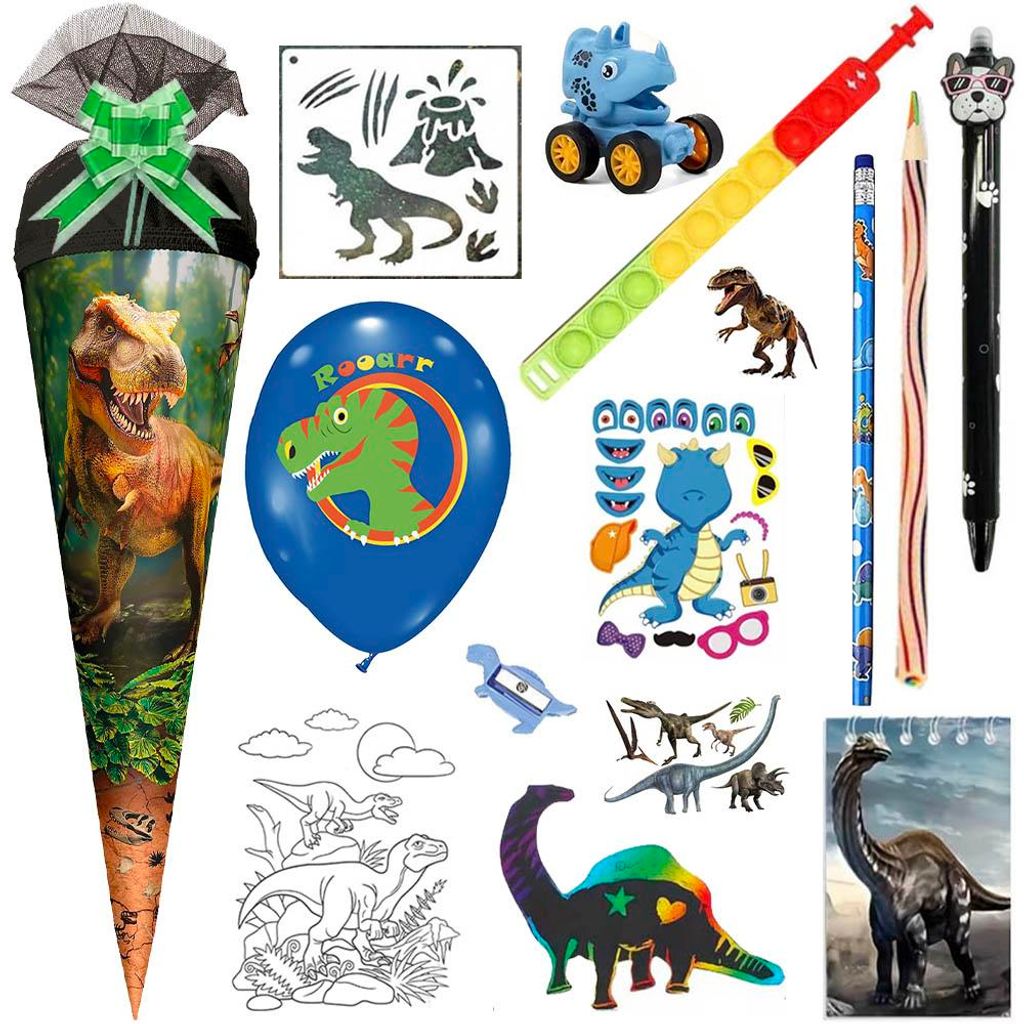 Roth Schultüte T-Rex 50 cm gefüllt Produktbild 