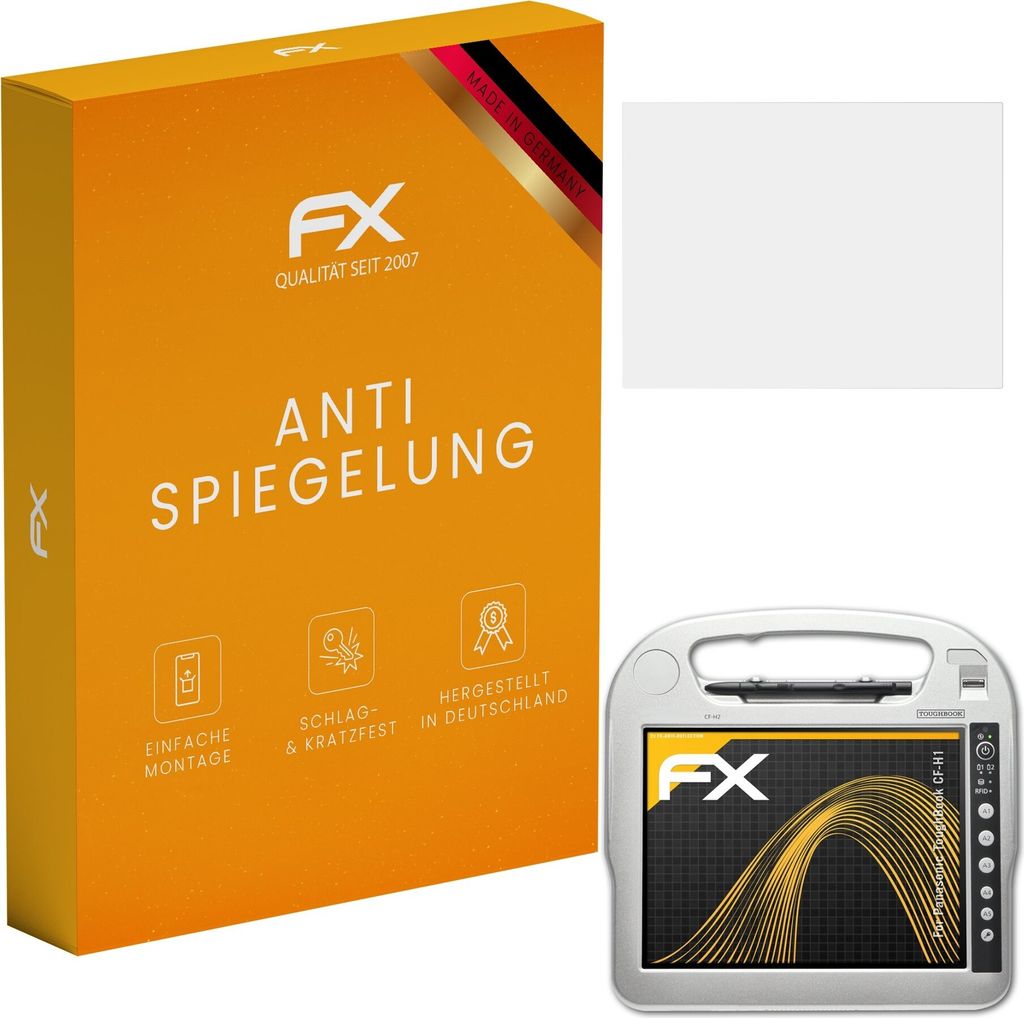 atFoliX FX-Antireflex 2x Schutzfolie kompatibel mit Panasonic ToughBook CF-H1 Displayfolie