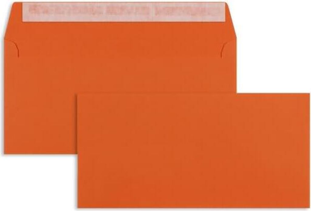 Briefumschläge DIN C6/5 100g/qm haftklebend VE=100 Stück orange
