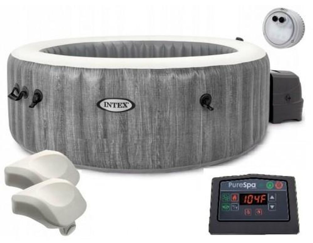 Intex PureSpa Greywood Deluxe, 795 l, 4 os., Okrągły, Masaż Zdjęcie produktu 