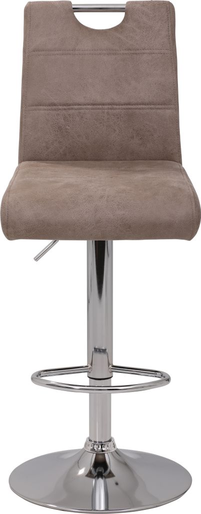 2er Set Barhocker Miranda - Microfaser Beige -  Produktbild 5