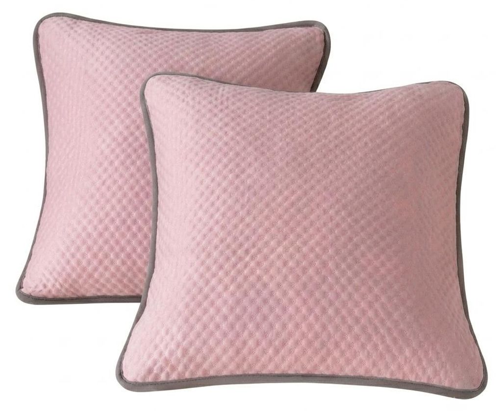kühlende Kissenbezuege 80x80cm 2er Set Rosa atmungsaktiv Produktbild 