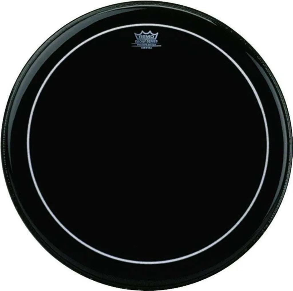 Peau de Frappe 12" Remo Pinstripe Ebony Noire à Résonance Contrôlée