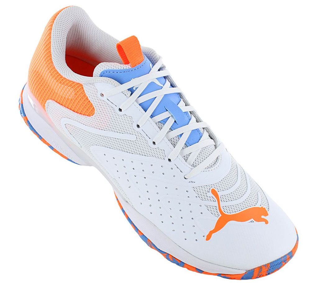 Puma Solarattack RCT - Padel Squash Sport Schuhe Weiß 106947-04 , Größe: EU 45 UK 10.5