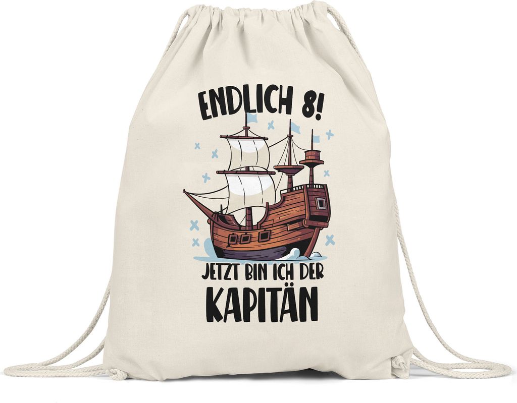 Geburtstag 8 Jahre Turnbeutel 8 Jahre 8. Geburtstag Pirat Piraten Motto